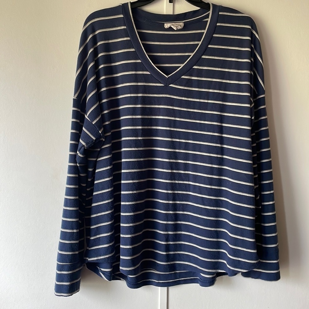 Striped long sleeve tee
